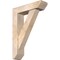 Ekena Millwork Traditional Slat Smooth Bracket w/ Offset Brace, Douglas Fir, 5 1/2"W x 20"D x 28"H BKT0604X20X28TRA06SDF - alternate 1